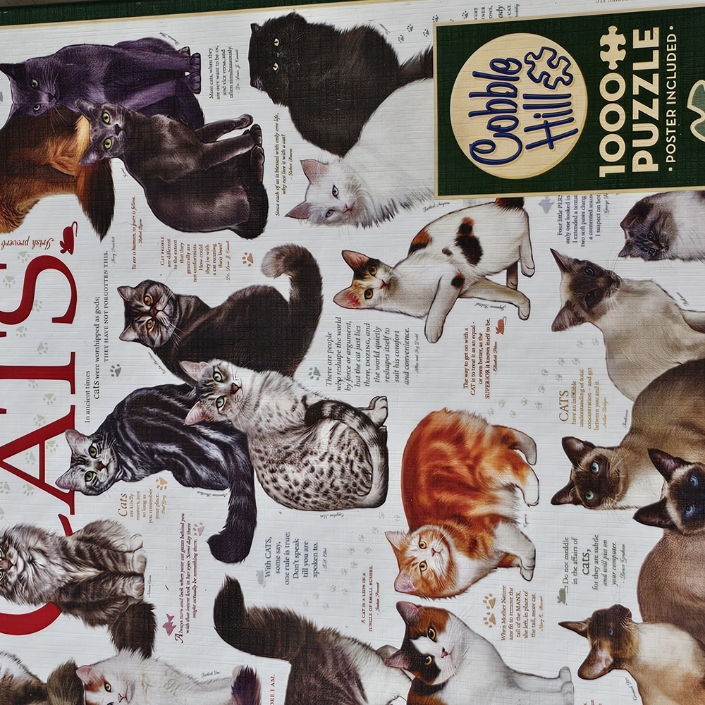 Cobb Hill by New Balance Cat Puzzle - 1000 Piece, Multicolor